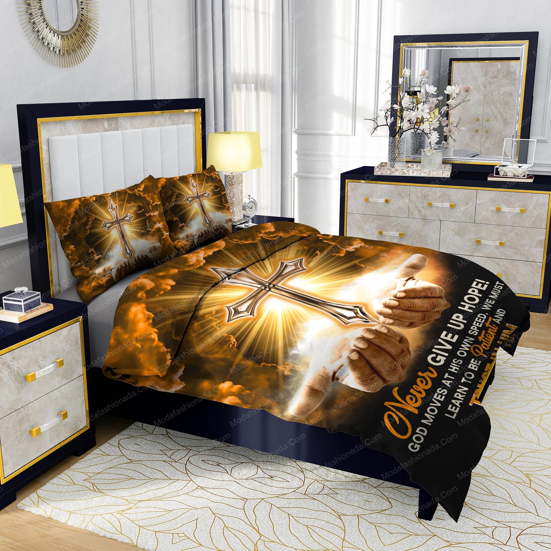 Jesus Never Give Up Hope Bedding Sets - Modafashionada.Com Jesus Never Give Up Hope Bedding Sets - Modafashionada.Com