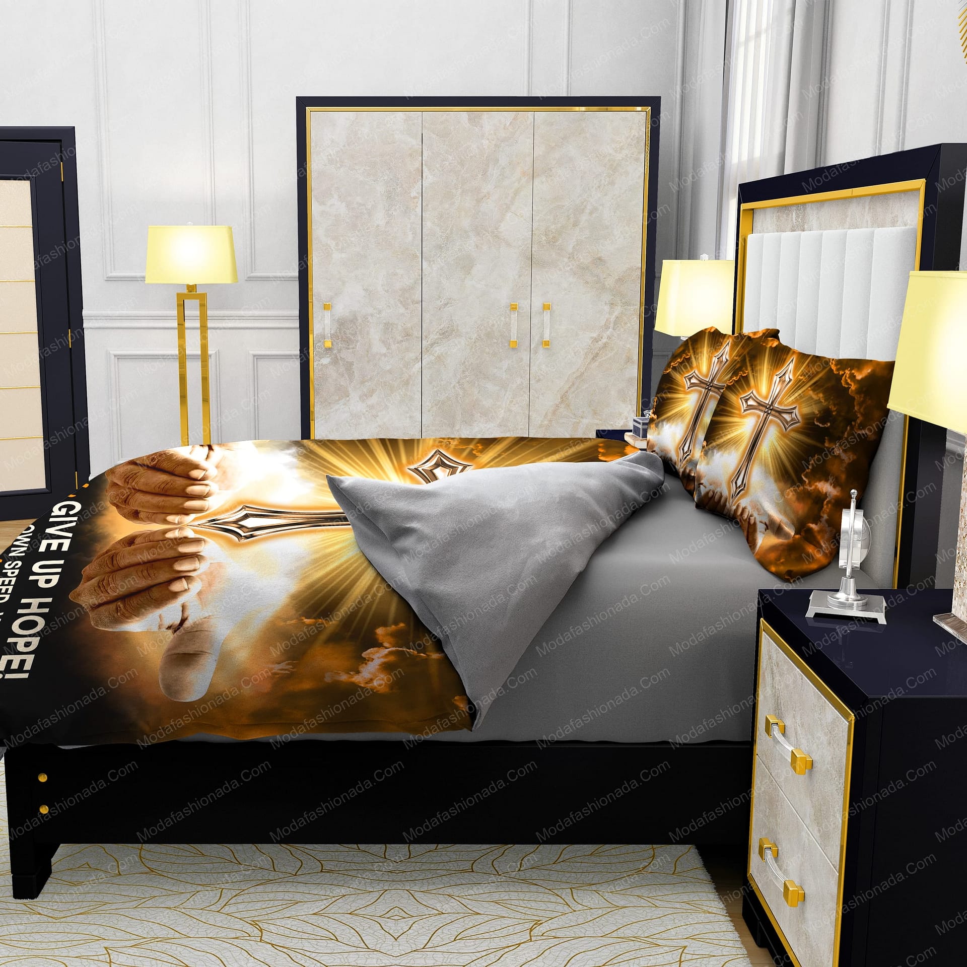 Jesus Never Give Up Hope Bedding Sets - Modafashionada.Com Jesus Never Give Up Hope Bedding Sets - Modafashionada.Com