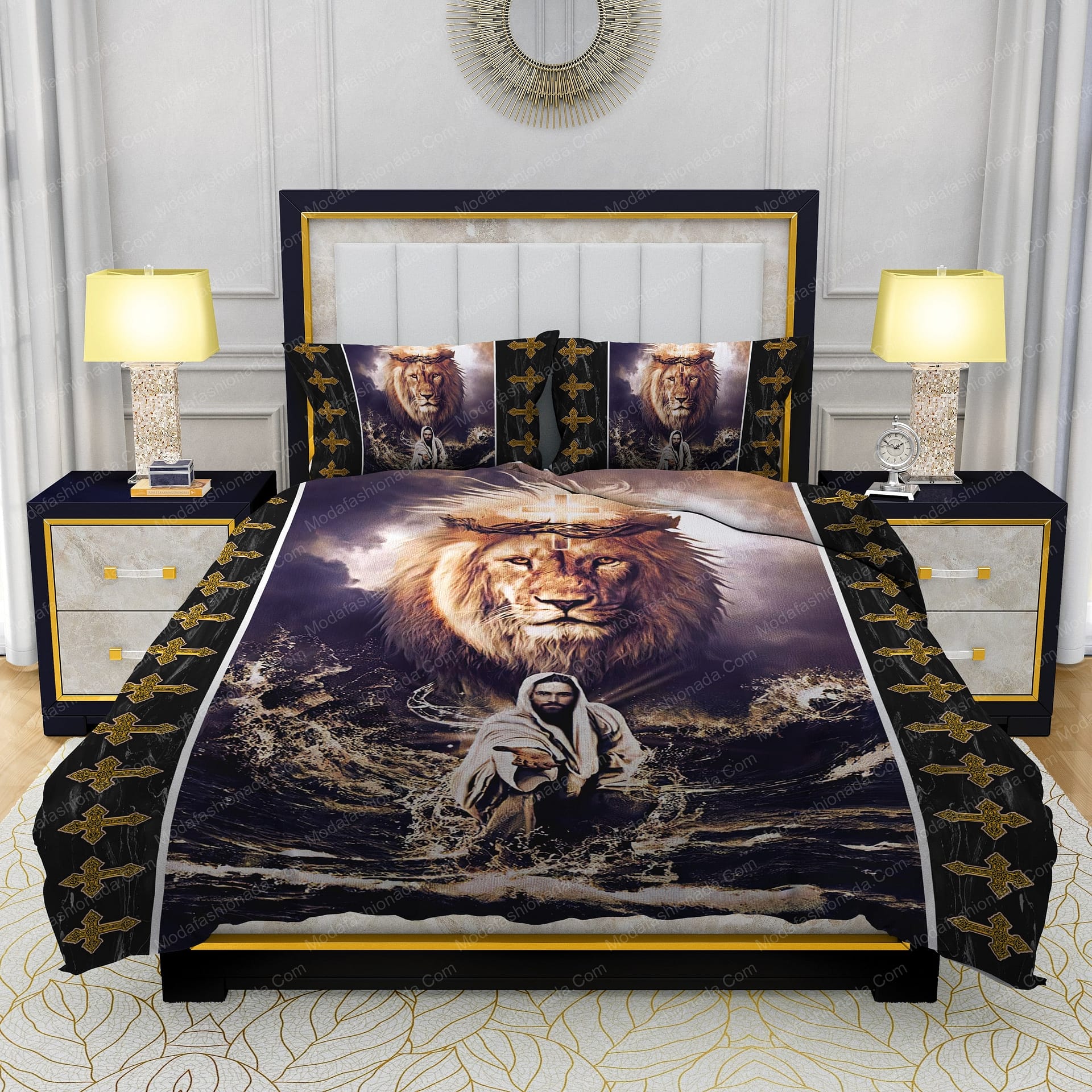 Jesus Reaching In The Water Lion Bedding Sets - Modafashionada.Com Jesus Reaching In The Water Lion Bedding Sets - Modafashionada.Com