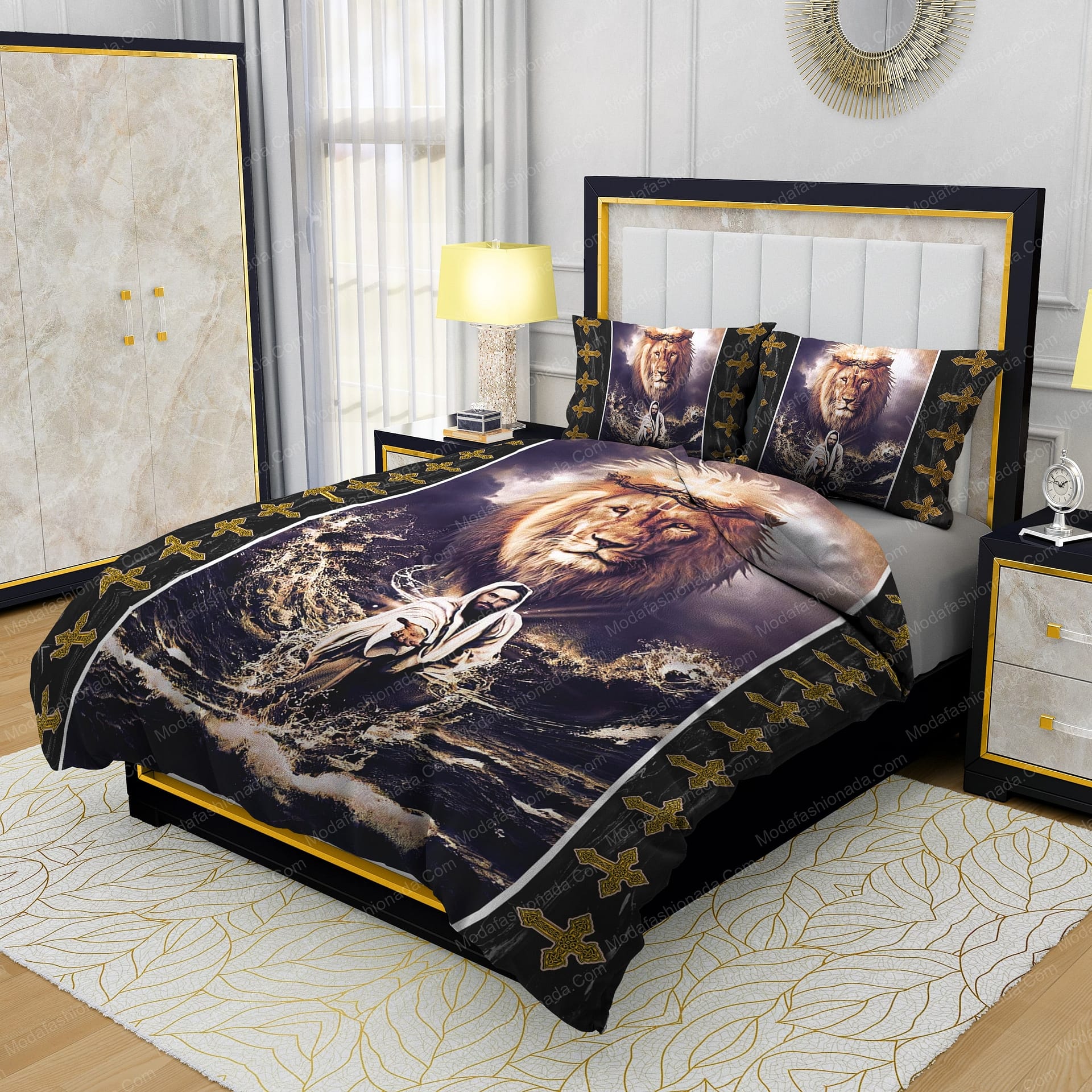 Jesus Reaching In The Water Lion Bedding Sets - Modafashionada.Com Jesus Reaching In The Water Lion Bedding Sets - Modafashionada.Com