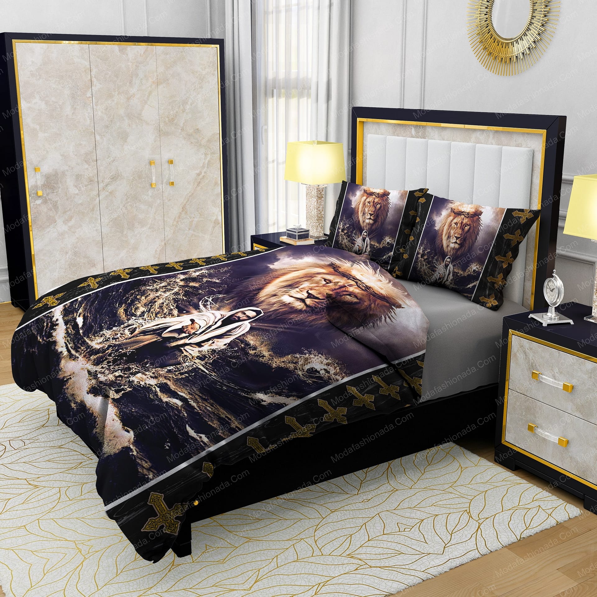 Jesus Reaching In The Water Lion Bedding Sets - Modafashionada.Com Jesus Reaching In The Water Lion Bedding Sets - Modafashionada.Com