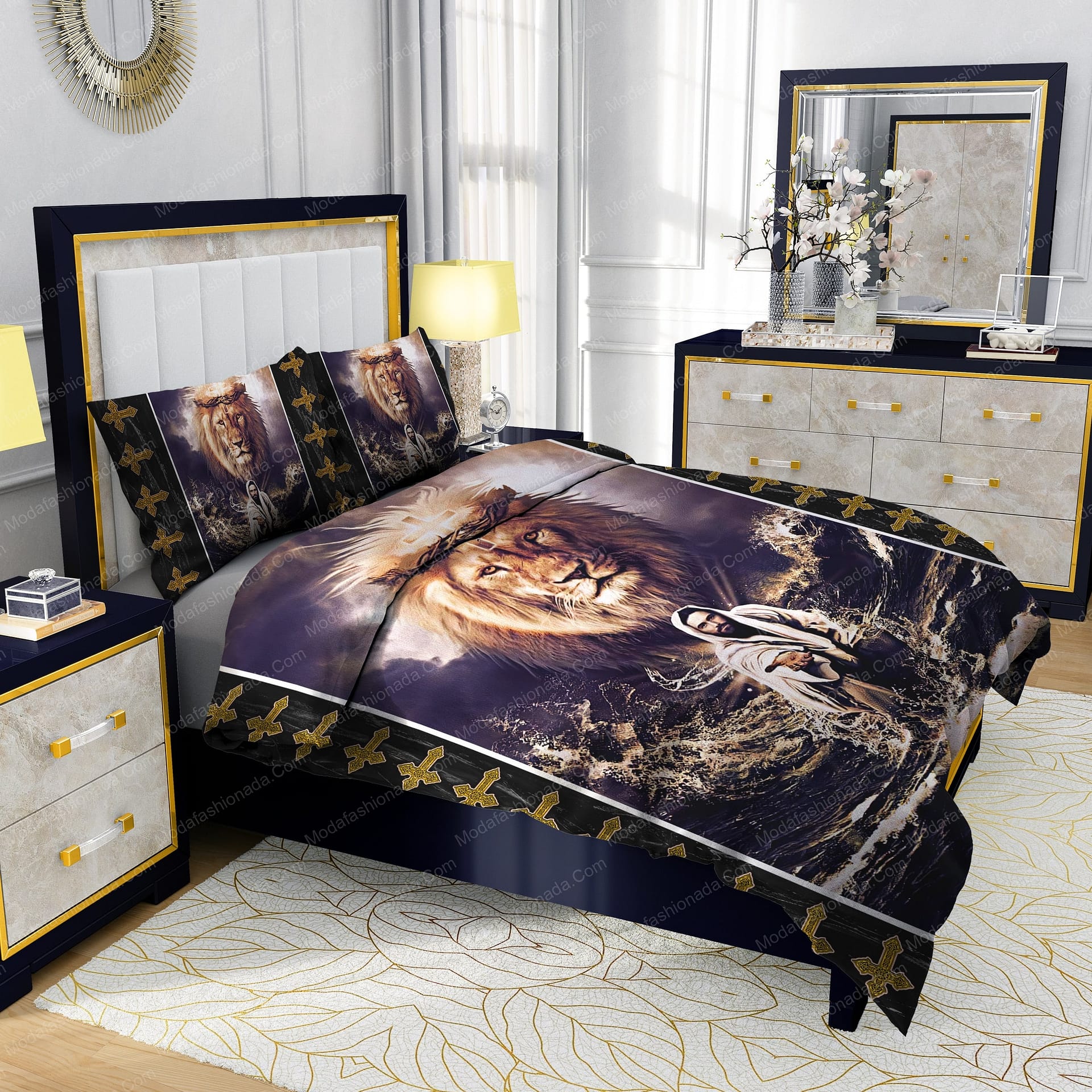 Jesus Reaching In The Water Lion Bedding Sets - Modafashionada.Com Jesus Reaching In The Water Lion Bedding Sets - Modafashionada.Com