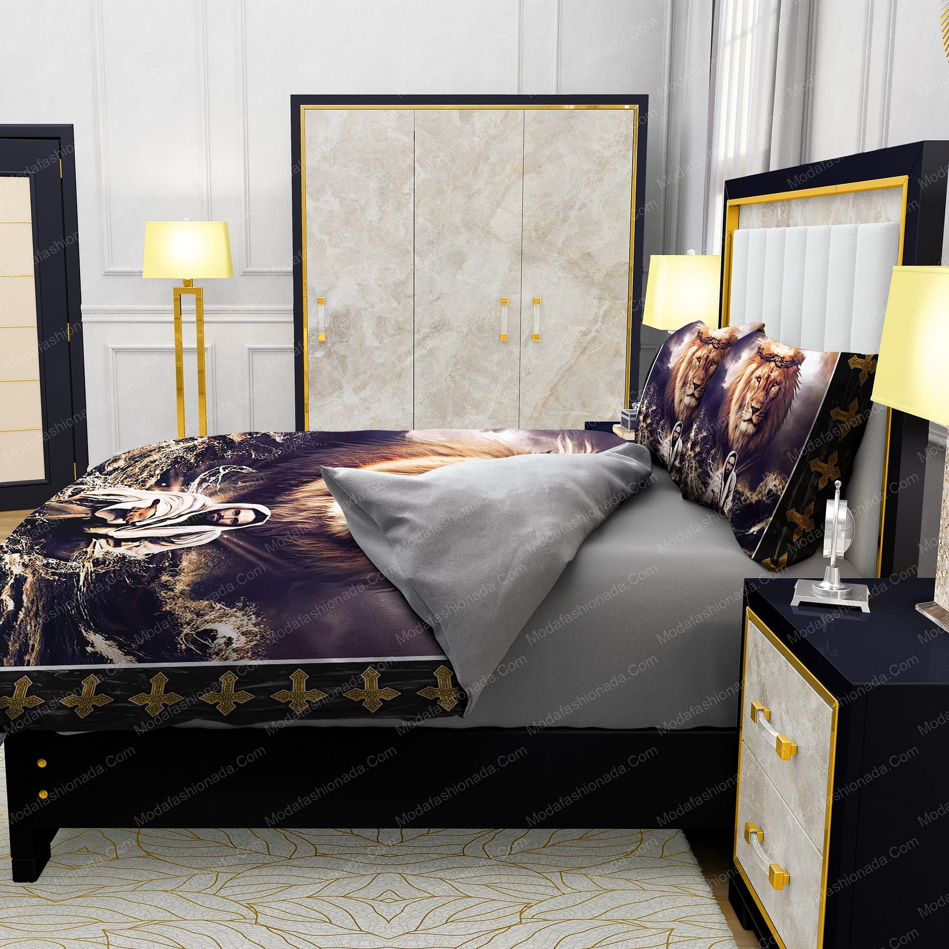 Jesus Reaching In The Water Lion Bedding Sets - Modafashionada.Com Jesus Reaching In The Water Lion Bedding Sets - Modafashionada.Com