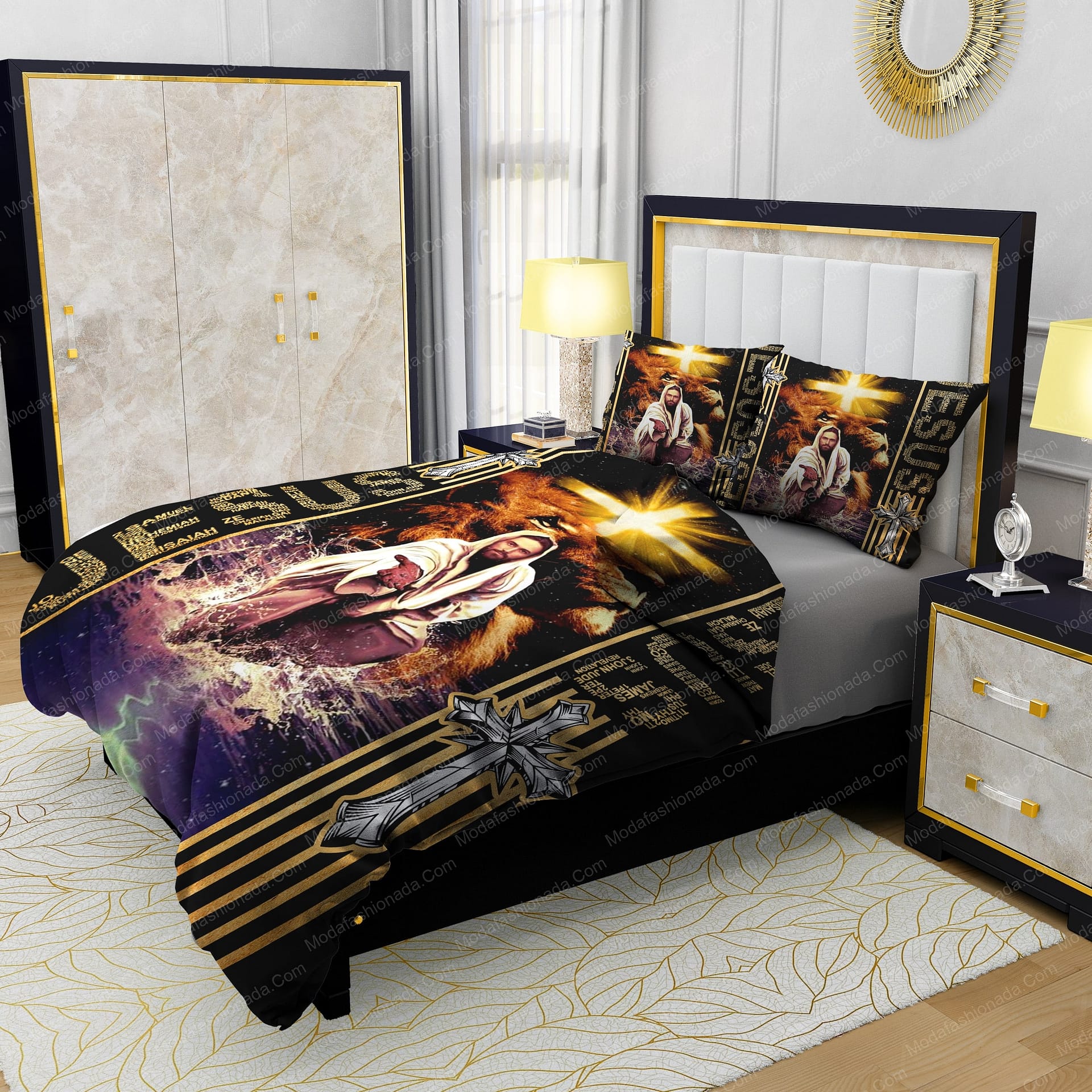 The Lion Of Judah, Jesus Reaching Out His Hand Bedding Sets - Modafashionada.Com The Lion Of Judah, Jesus Reaching Out His Hand Bedding Sets - Modafashionada.Com