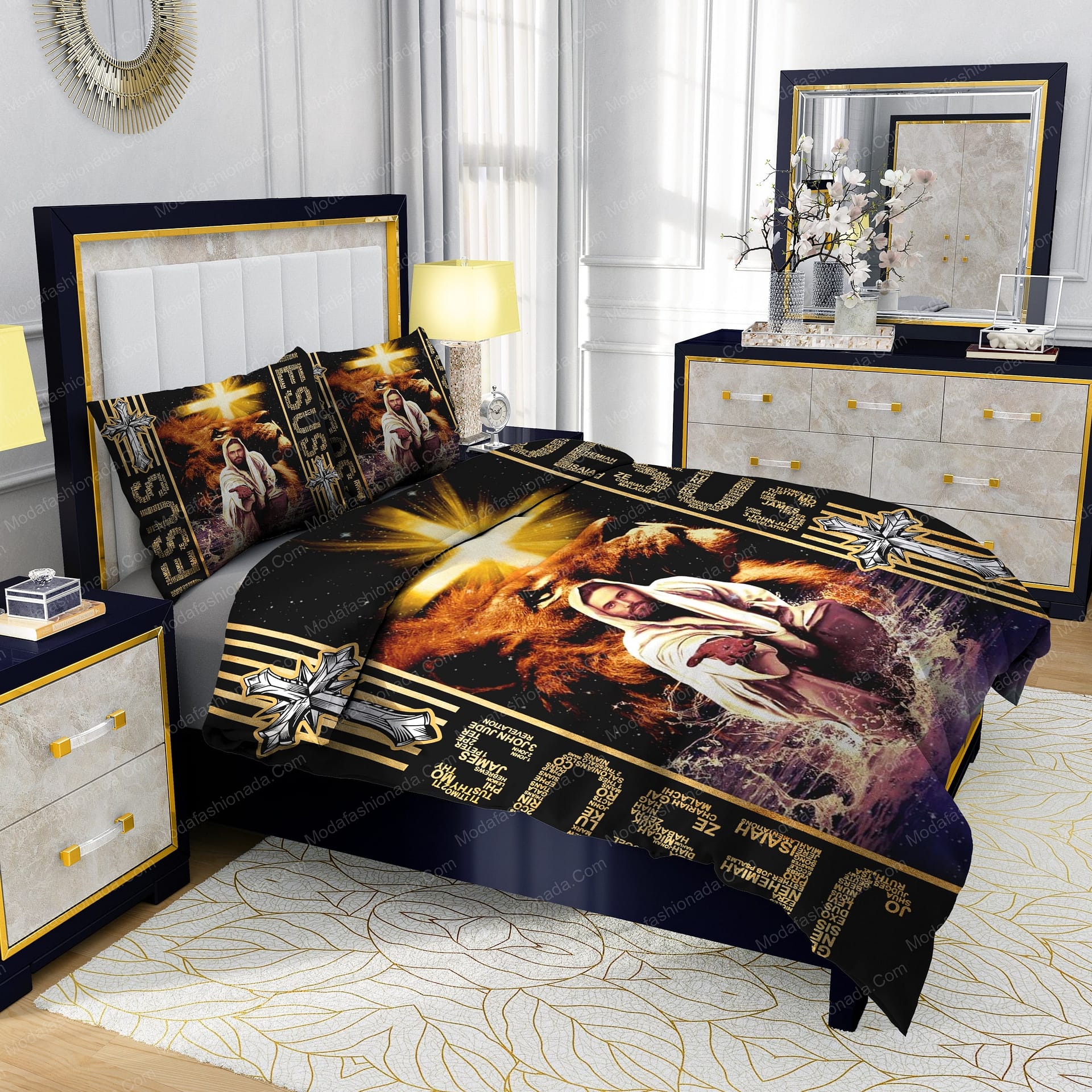 The Lion Of Judah, Jesus Reaching Out His Hand Bedding Sets - Modafashionada.Com The Lion Of Judah, Jesus Reaching Out His Hand Bedding Sets - Modafashionada.Com