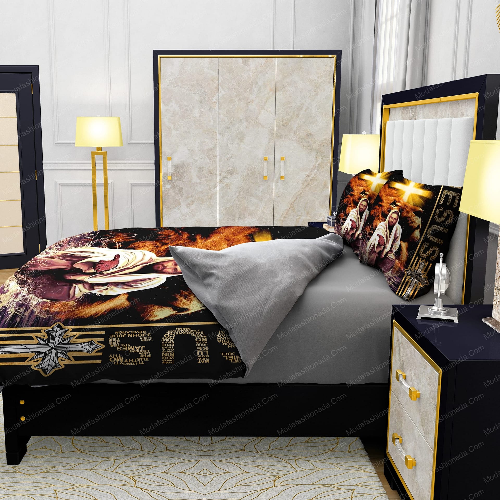 The Lion Of Judah, Jesus Reaching Out His Hand Bedding Sets - Modafashionada.Com The Lion Of Judah, Jesus Reaching Out His Hand Bedding Sets - Modafashionada.Com