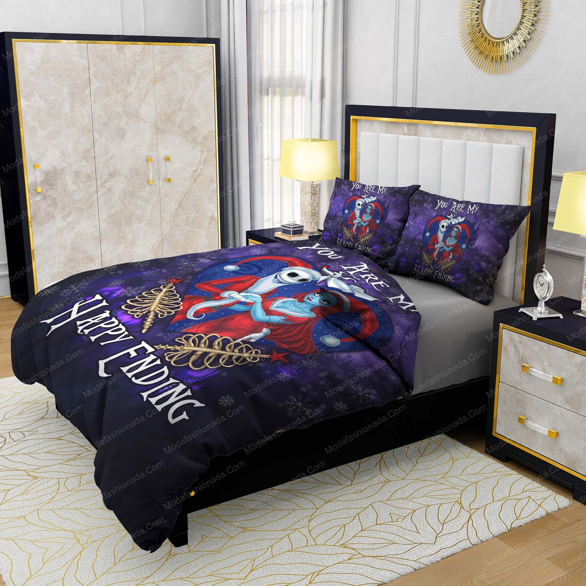 Jack And Sally The Nightmare Before Christmas Bedding Sets - Modafashionada.Com Jack And Sally The Nightmare Before Christmas Bedding Sets - Modafashionada.Com