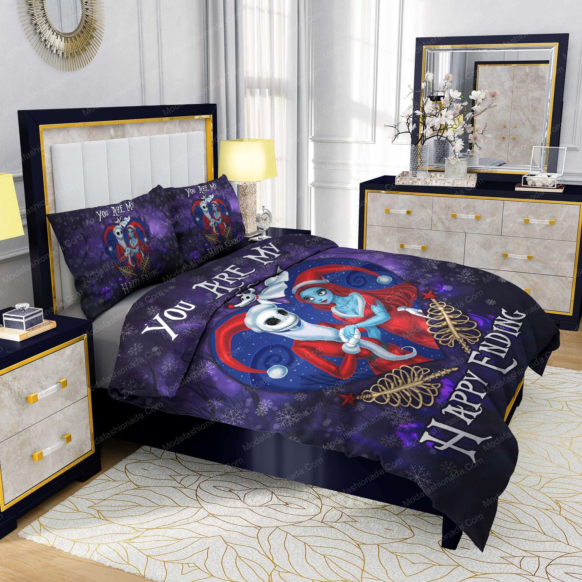Jack And Sally The Nightmare Before Christmas Bedding Sets - Modafashionada.Com Jack And Sally The Nightmare Before Christmas Bedding Sets - Modafashionada.Com