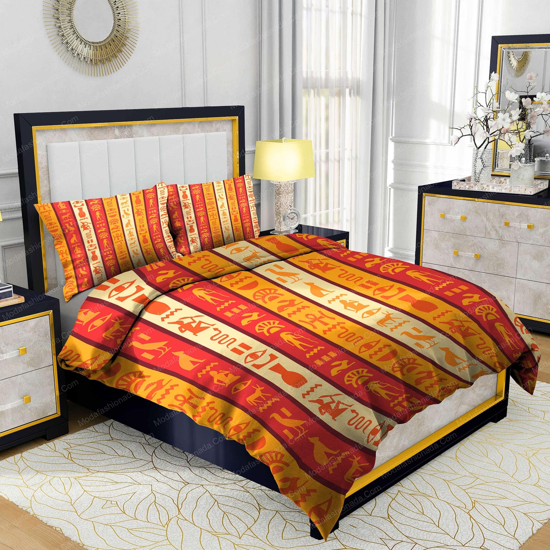Egypt Hieroglyphic Pattern Bedding Sets Egypt Hieroglyphic Pattern Bedding Sets