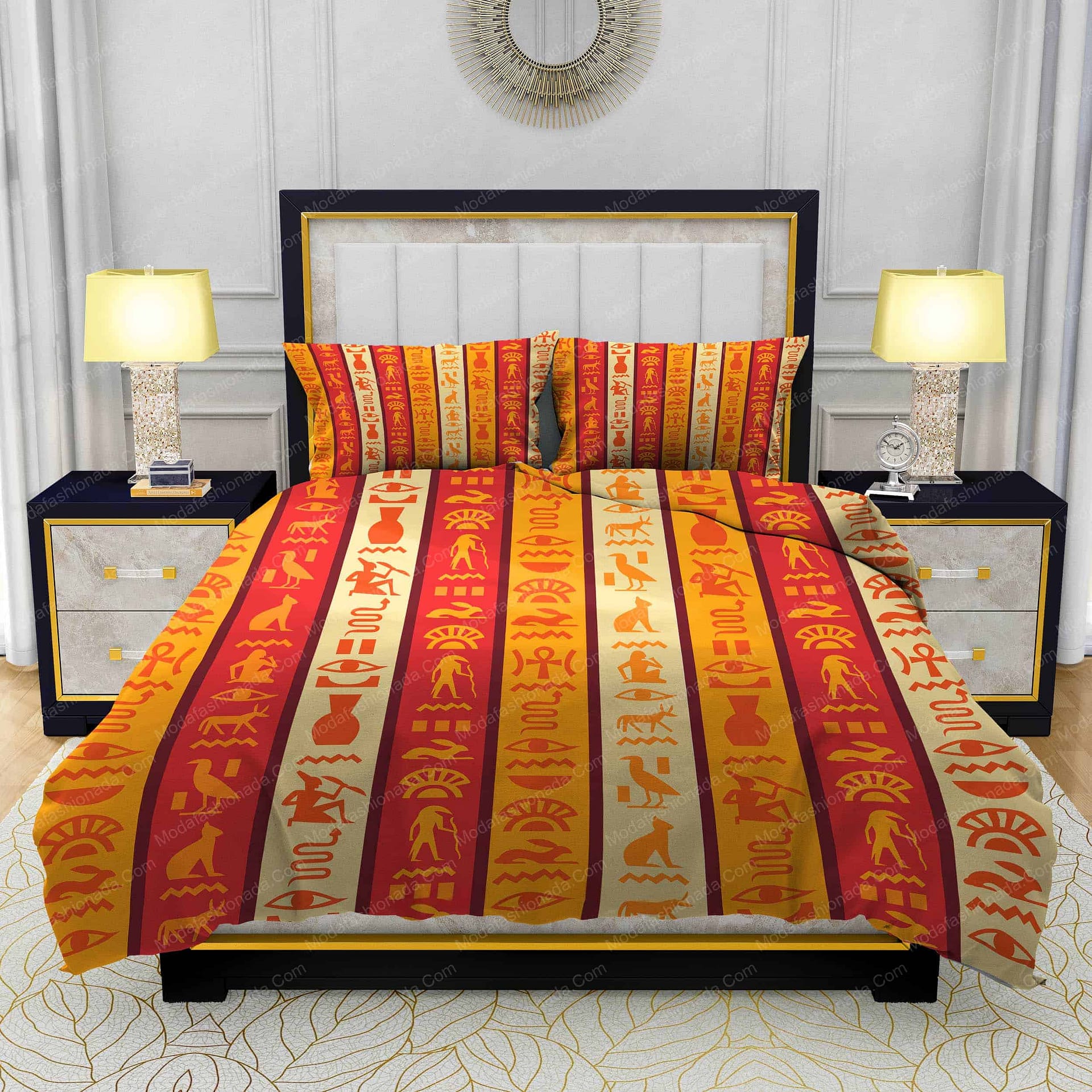 Egypt Hieroglyphic Pattern Bedding Sets Egypt Hieroglyphic Pattern Bedding Sets