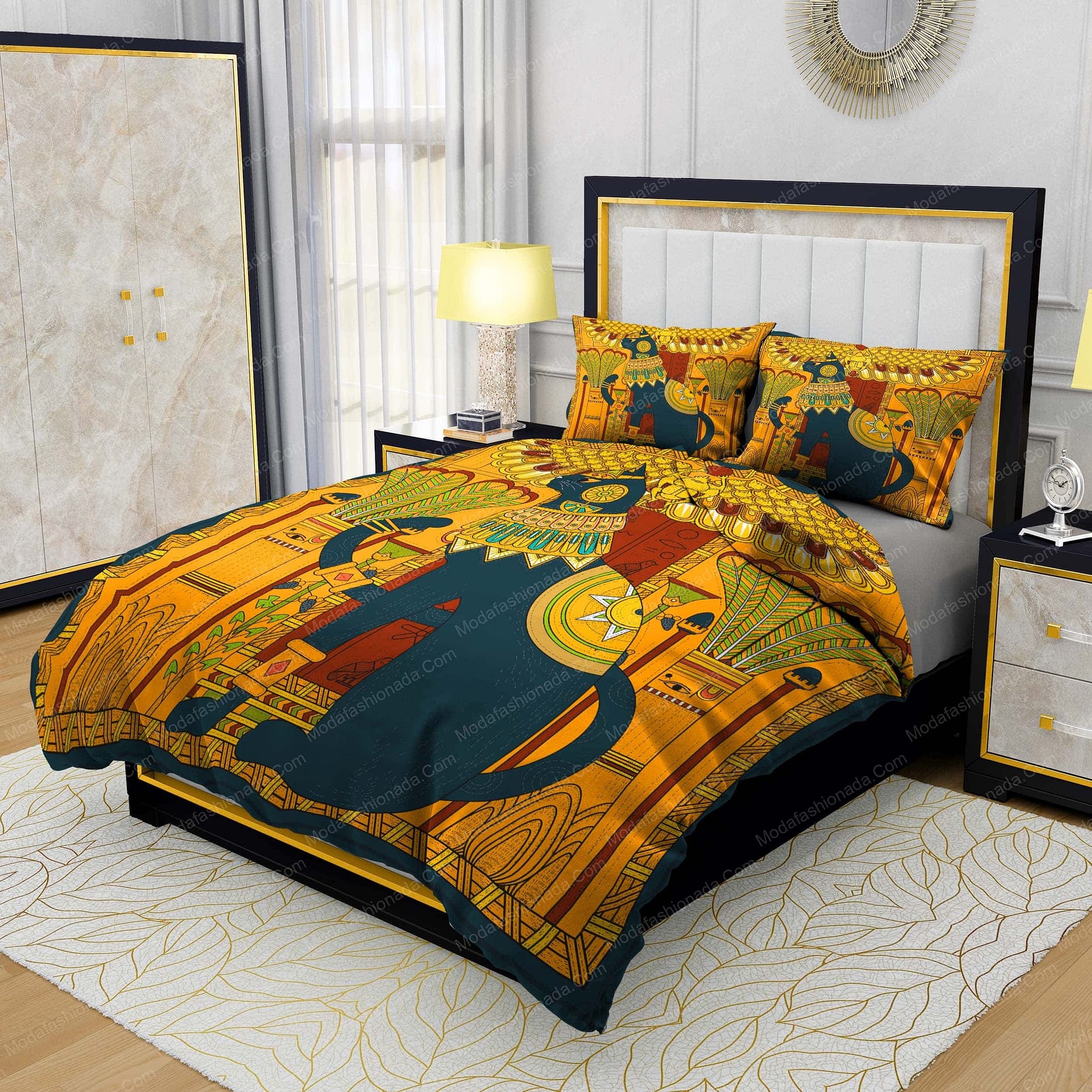 Elegant Cat In Egypt Style Bedding Sets Elegant Cat In Egypt Style Bedding Sets
