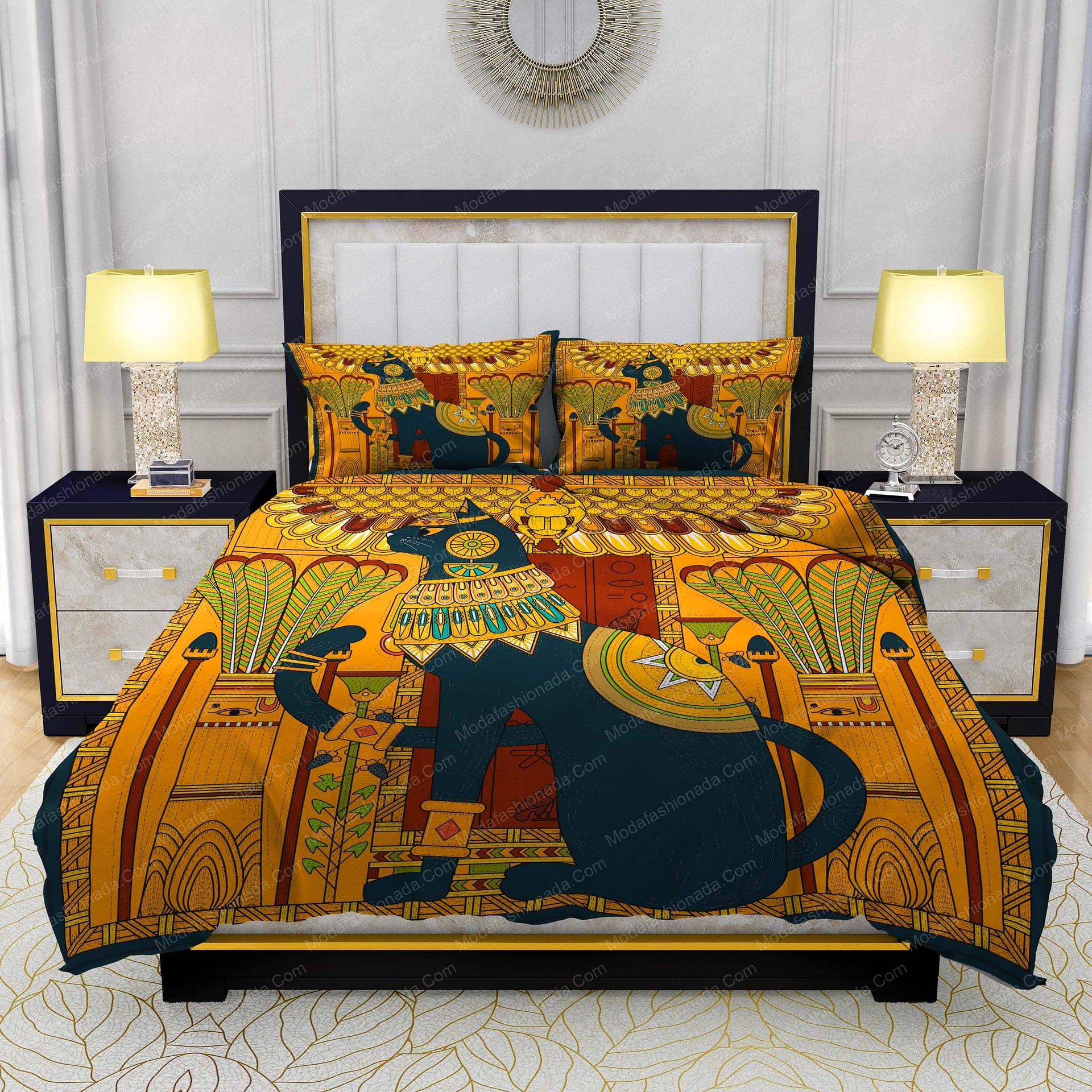 Elegant Cat In Egypt Style Bedding Sets Elegant Cat In Egypt Style Bedding Sets