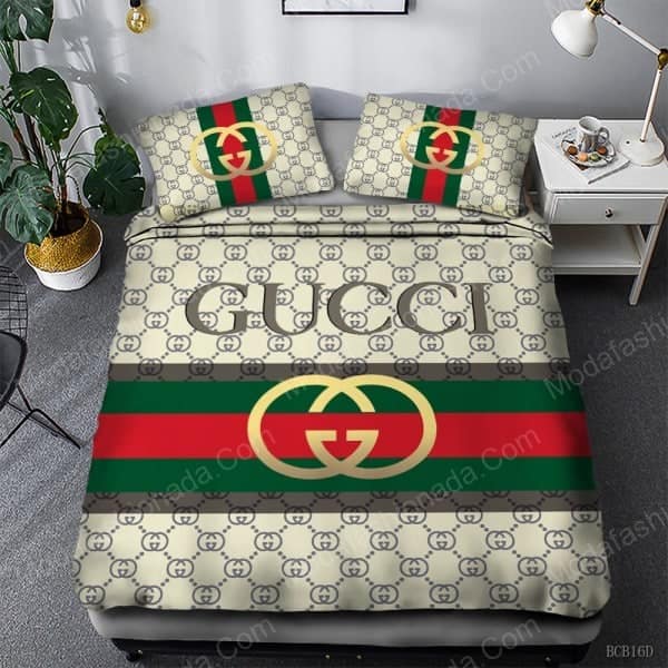 Luxury Gucci Logo Fashion Brands 42 Bedding Set Luxury Gucci Logo Fashion Brands 42 Bedding Set